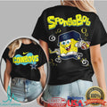 Dallas Cowboys SpongeBob Football Cartoon Graphic T Shirt - Limotees LLC