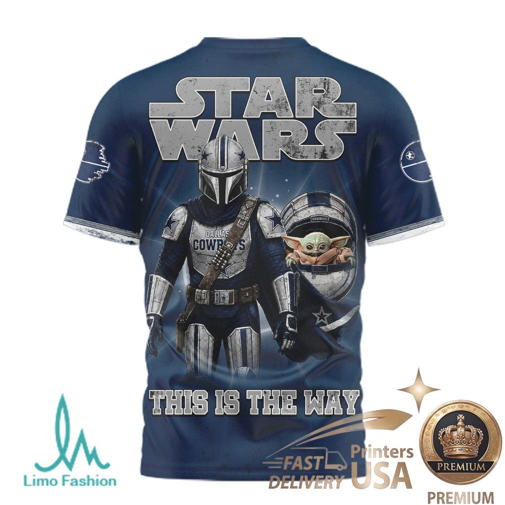 Dallas Cowboys Star Wars The Mandalorian This Is The Way T Shirt - Limotees LLC