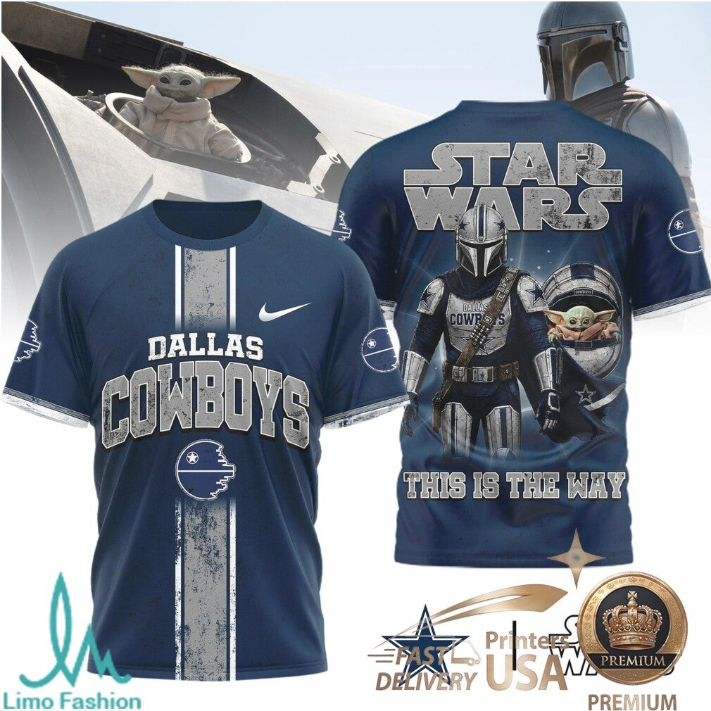 Dallas Cowboys Star Wars The Mandalorian This Is The Way T Shirt - Limotees LLC