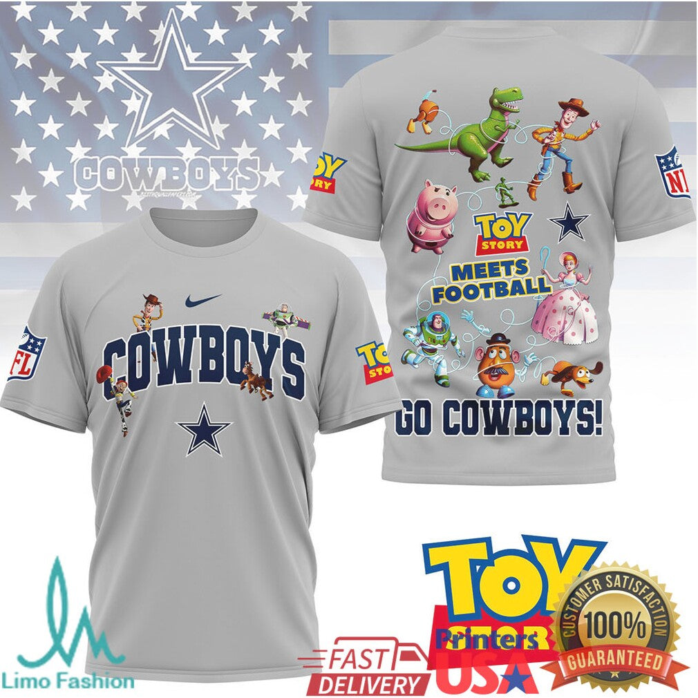Dallas Cowboys Toy Story Meets Football Fan T Shirt - Limotees LLC