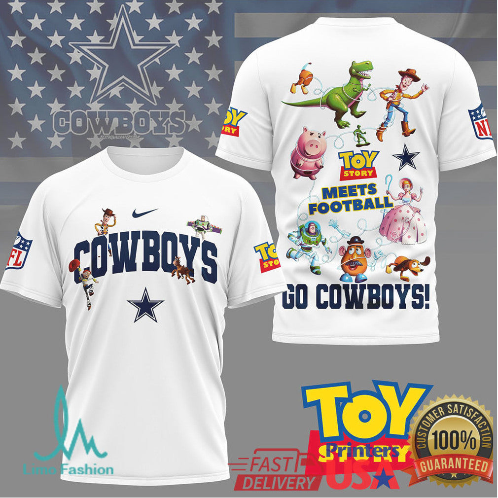 Dallas Cowboys Toy Story Meets Football Fan T Shirt - Limotees LLC