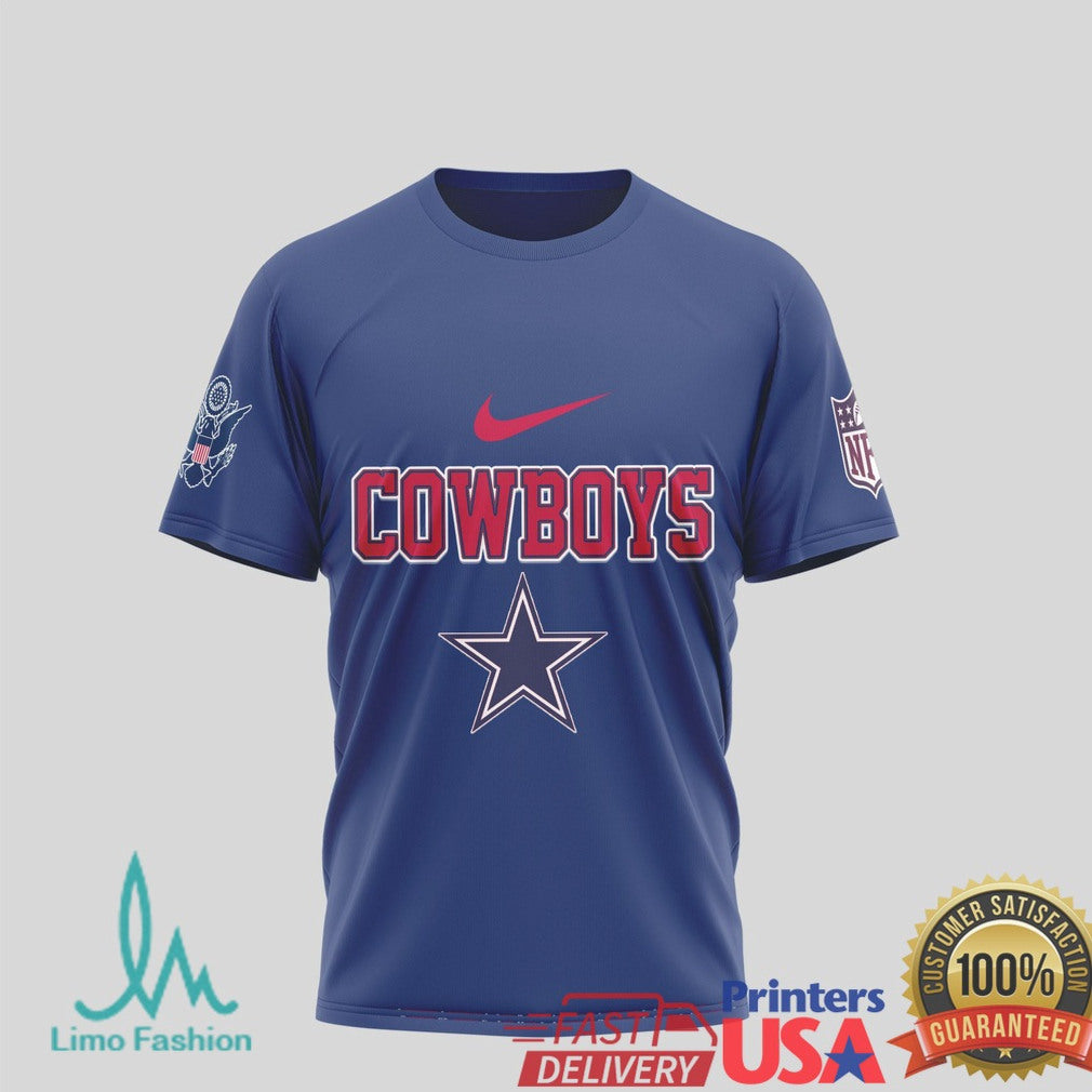 Dallas Cowboys United States Coast Guard Military Appreciation T Shirt - Limotees LLC