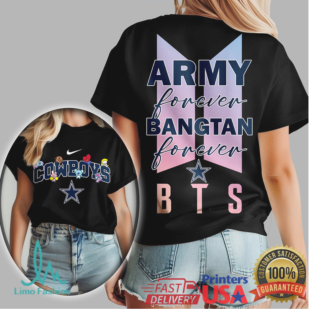 Dallas Cowboys x BTS Army Forever Bangtan Forever Fan T Shirt - Limotees LLC
