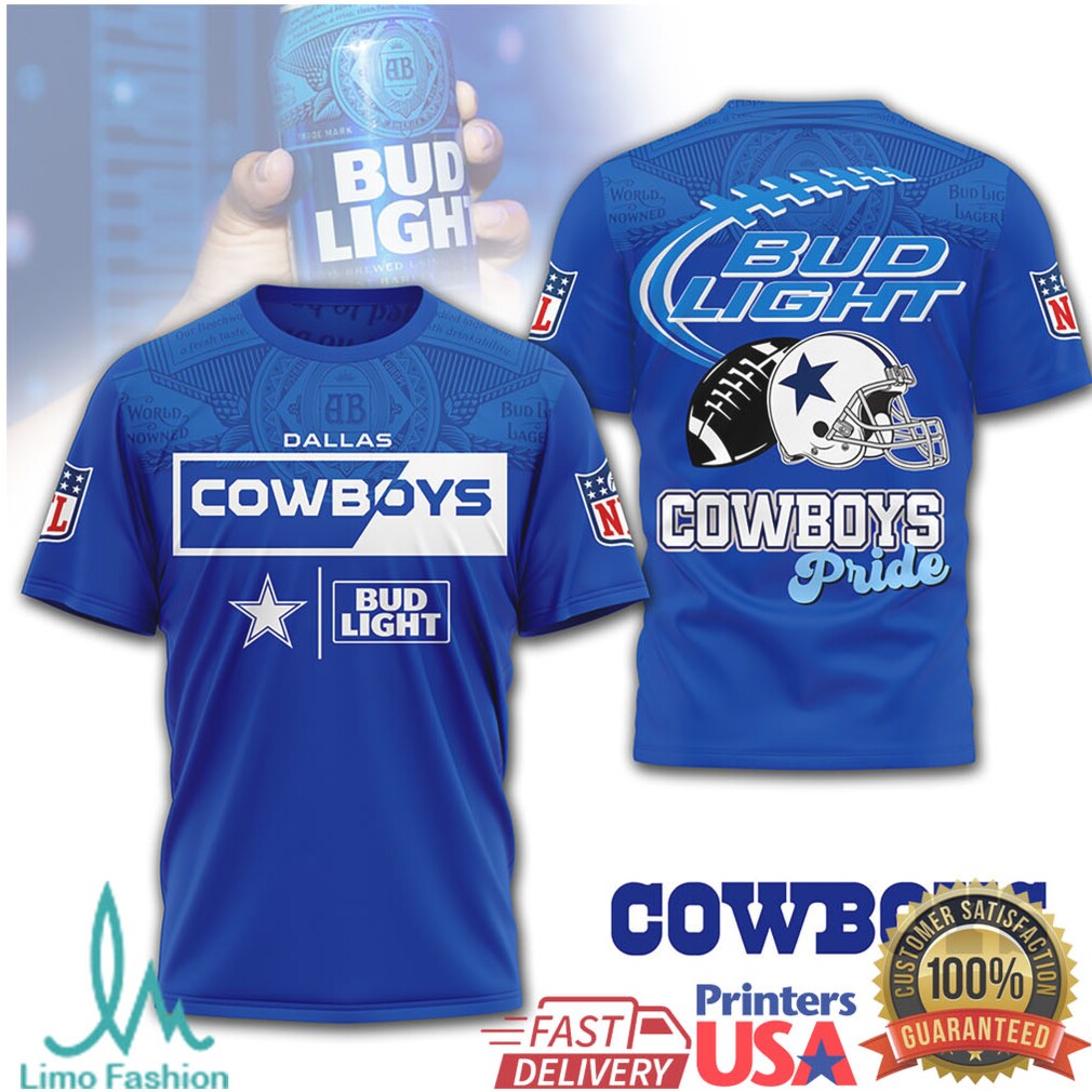 Dallas Cowboys x Bud Light “Cowboys Pride” NFL Fan Collaboration Shirt - Limotees LLC