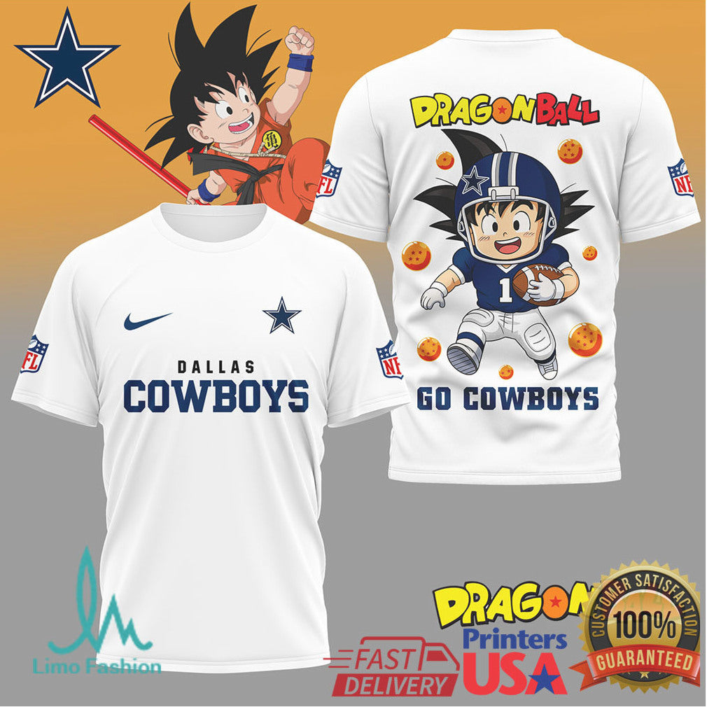 Dallas Cowboys x Dragon Ball Z Kid Goku Sport T shirt