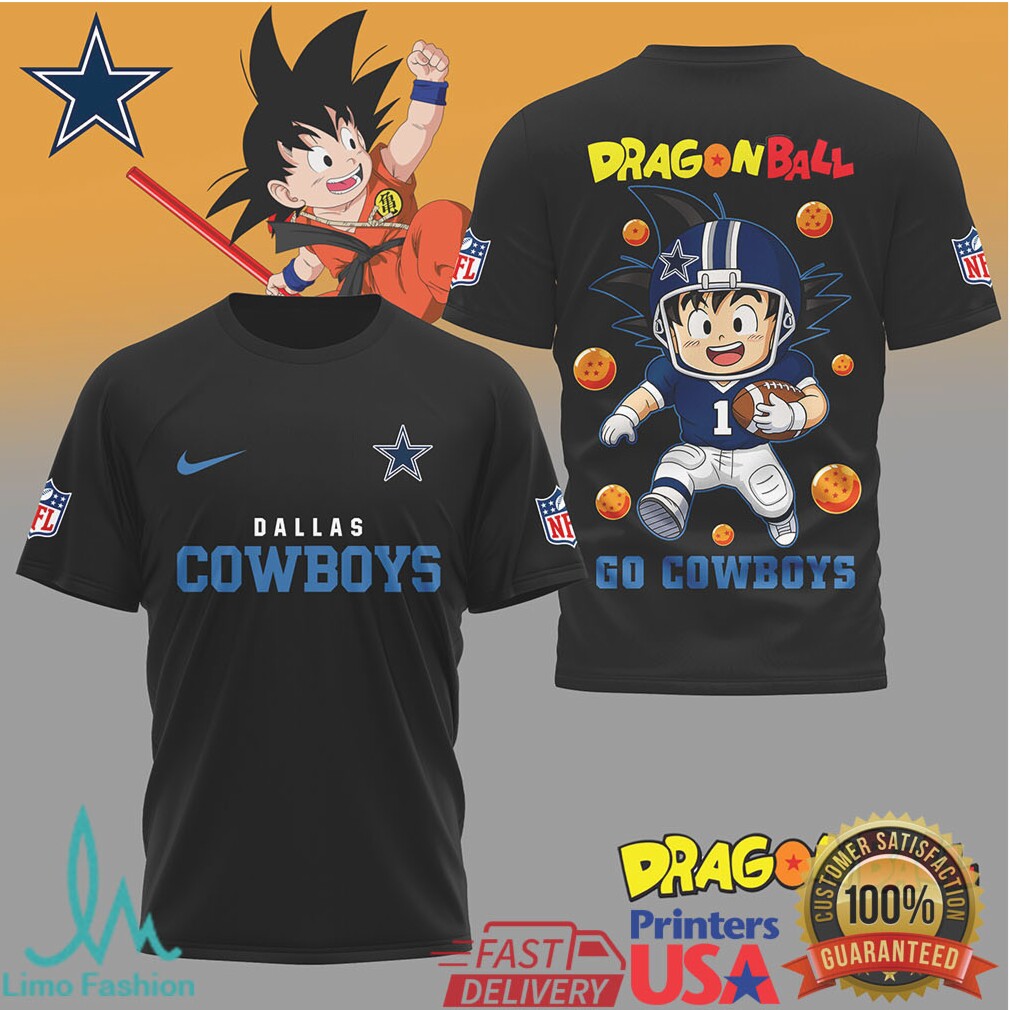 Dallas Cowboys x Dragon Ball Z Kid Goku Sport T shirt