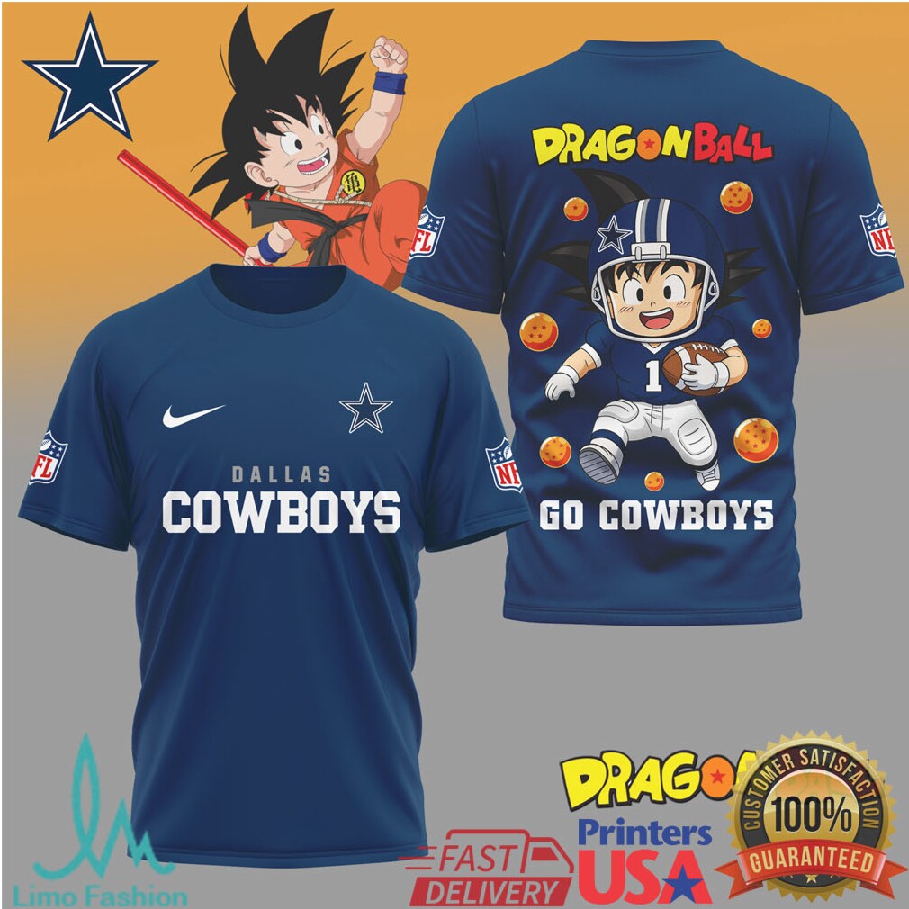 Dallas Cowboys x Dragon Ball Z Kid Goku Sport T shirt