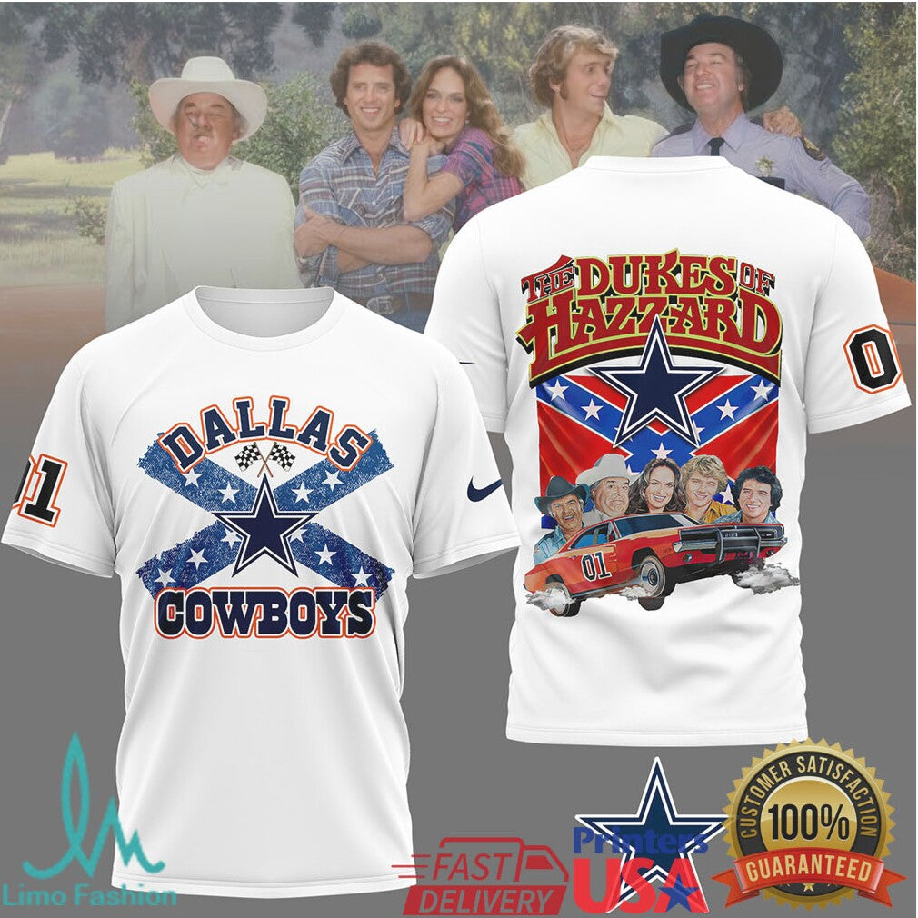 Dallas Cowboys x Dukes of Hazzard Southern Style 01 Fan T Shirt - Limotees LLC