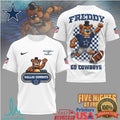 Dallas Cowboys x Five Nights At Freddy's FNAF Freddy Fazbear NFL T Shirt - Limotees LLC