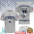 Dallas Cowboys x Grateful Dead NFL Football Meets Music Dancing Bear T Shirt