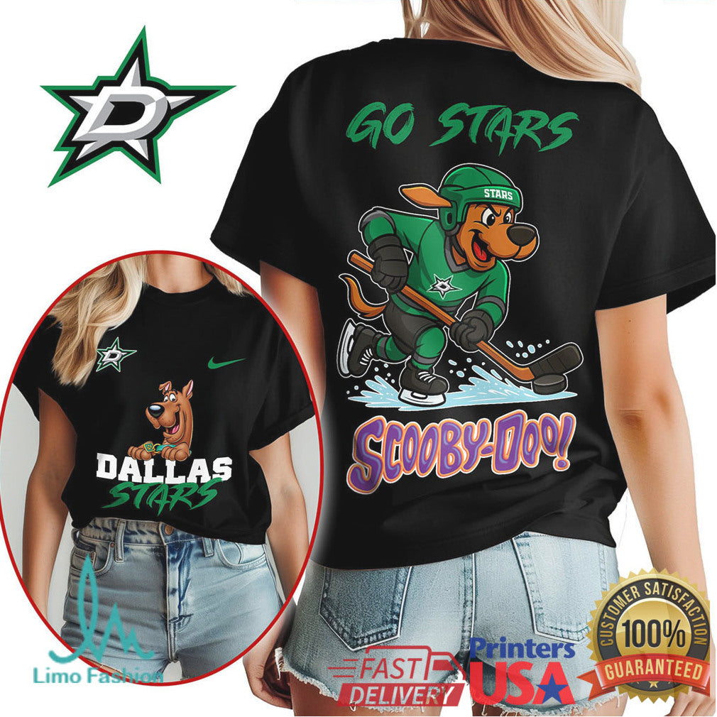 Dallas Stars Scooby Doo Hockey Mascot Unisex T Shirt - Limotees LLC