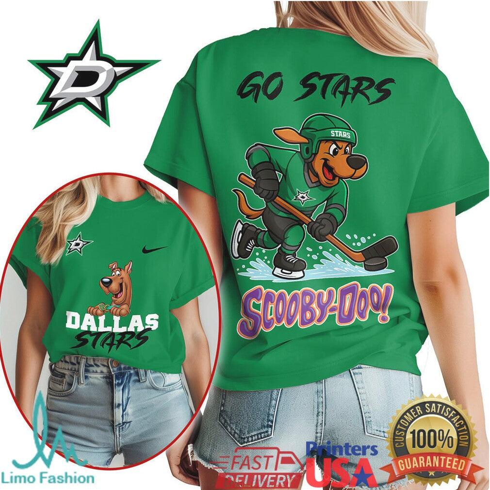 Dallas Stars Scooby Doo Hockey Mascot Unisex T Shirt - Limotees LLC