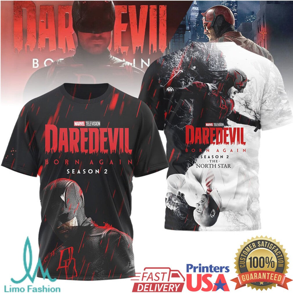 Daredevil Born Again Season 2 The North Star Marvel Television T Shirt - Limotees LLC