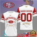 Darius Rucker Collection San Francisco 49ers Custom Name & Number T Shirt - Limotees LLC