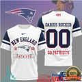 Darius Rucker New England Patriots Custom Name Number Fan Jersey T Shirt - Limotees LLC