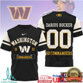 Darius Rucker Washington Commanders Custom Name Number Football T Shirt - Limotees LLC