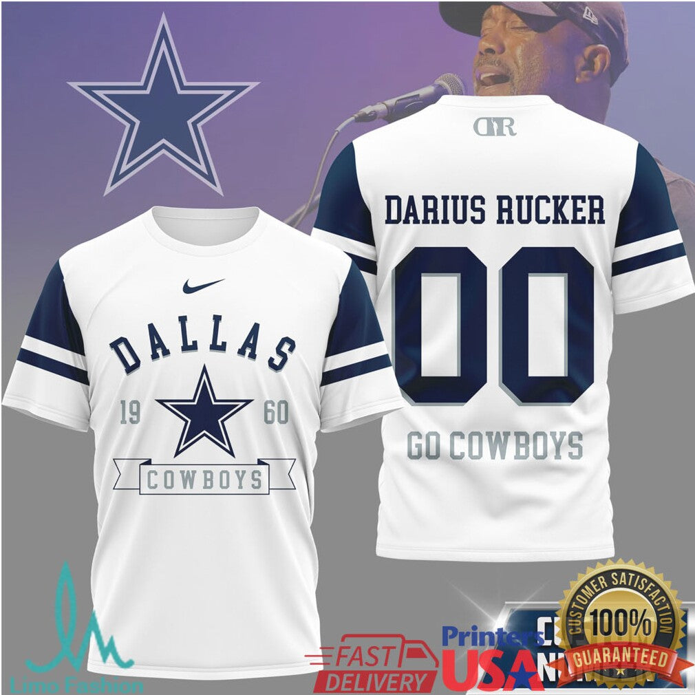 Darius Rucker x Dallas Cowboys Custom Name & Number Fan Jersey - Limotees LLC