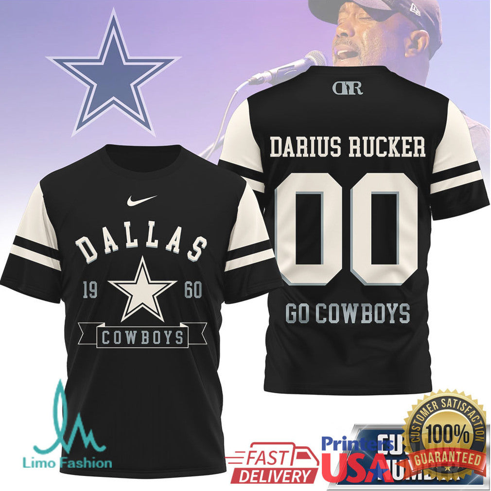 Darius Rucker x Dallas Cowboys Custom Name & Number Fan Jersey - Limotees LLC