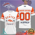 Darius Rucker x Denver Broncos Custom Number Fan Jersey T Shirt - Limotees LLC