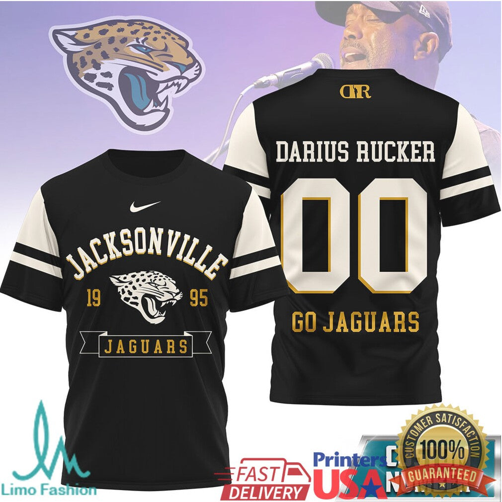 Darius Rucker x Jacksonville Jaguars Custom Number Graphic T Shirt - Limotees LLC