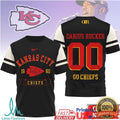 Darius Rucker x Kansas City Chiefs Custom Name & Number Football T Shirt - Limotees LLC