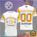 Darius Rucker x Pittsburgh ST Shirtlers Custom Number Graphic T Shirt - Limotees LLC