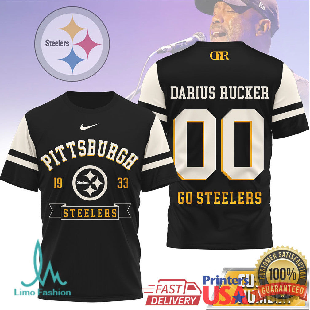 Darius Rucker x Pittsburgh ST Shirtlers Custom Number Graphic T Shirt - Limotees LLC