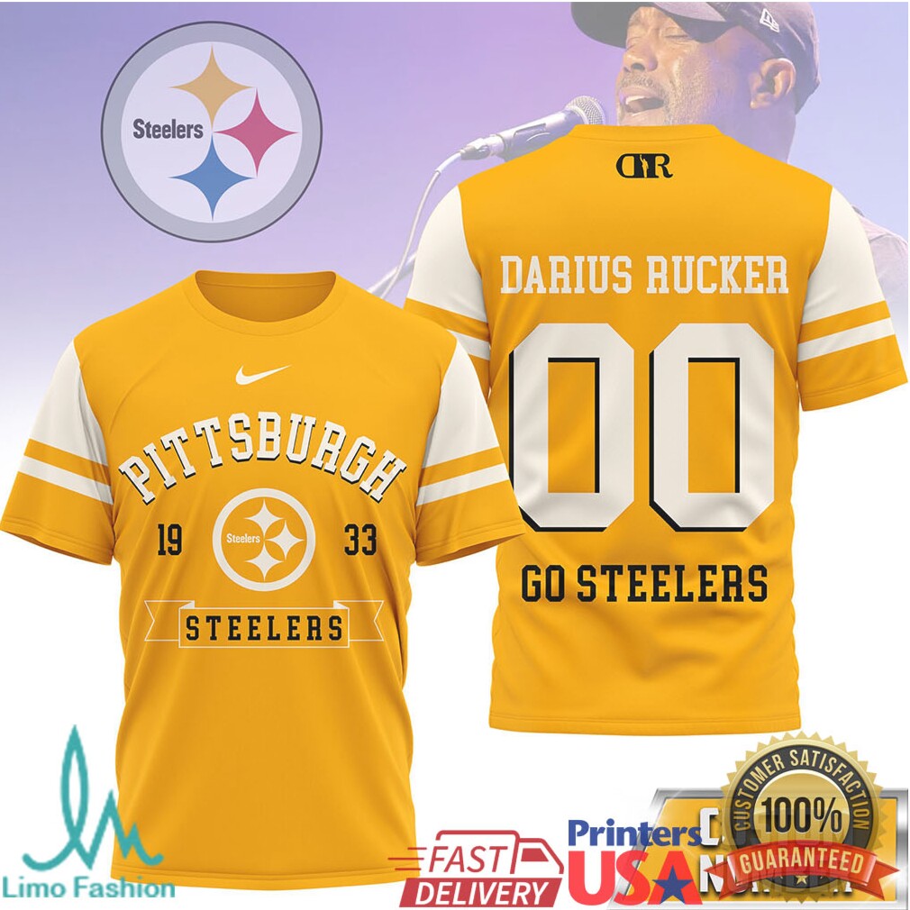 Darius Rucker x Pittsburgh ST Shirtlers Custom Number Graphic T Shirt - Limotees LLC