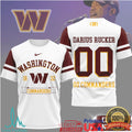 Darius Rucker x Washington Commanders Custom Name & Number Football T Shirt - Limotees LLC