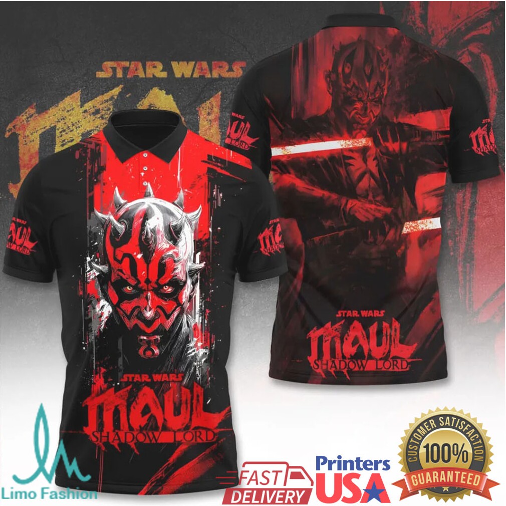 Darth Maul Shadow Lord Star Wars Galactic Sith All Over Print T Shirt - Limotees LLC