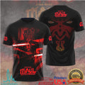 Darth Maul Shadow Lord Star Wars Red Lightsaber Action Graphic T Shirt - Limotees LLC