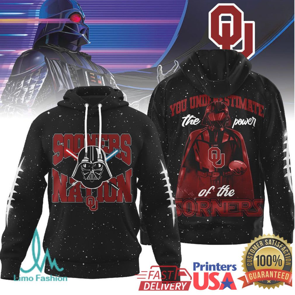 Darth Vader Oklahoma Sooners Nation Sith Lord Football Fan 3D T Shirt - Limotees LLC