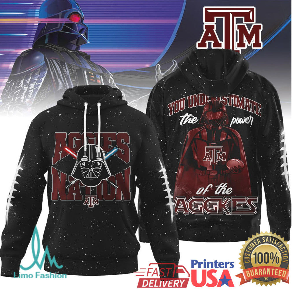 Darth Vader Texas A&M Aggies Nation Star Wars Mashup 3D T Shirt - Limotees LLC