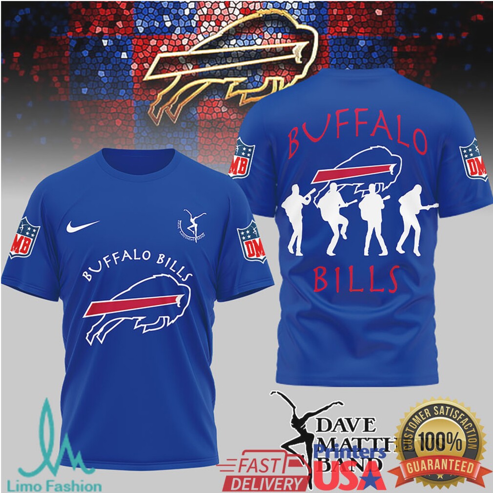 Dave Matthews Band x Buffalo Bills Silhouette NFL Fan T Shirt - Limotees LLC