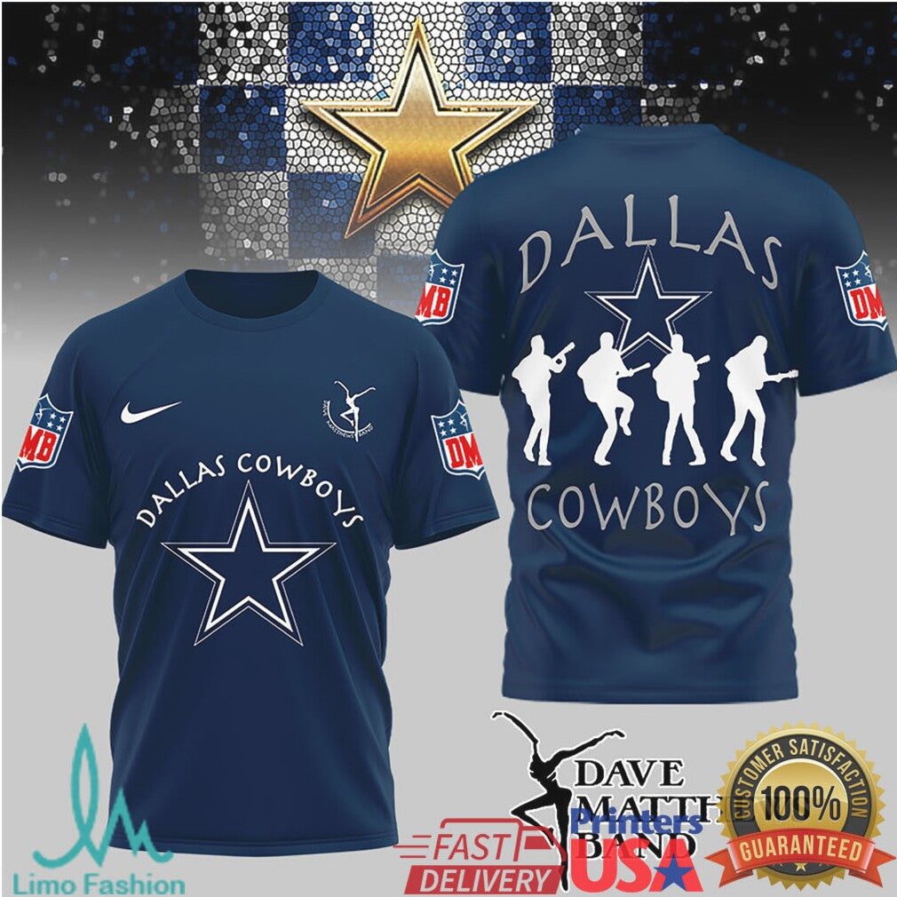Dave Matthews Band x Dallas Cowboys Fan T Shirt - Limotees LLC