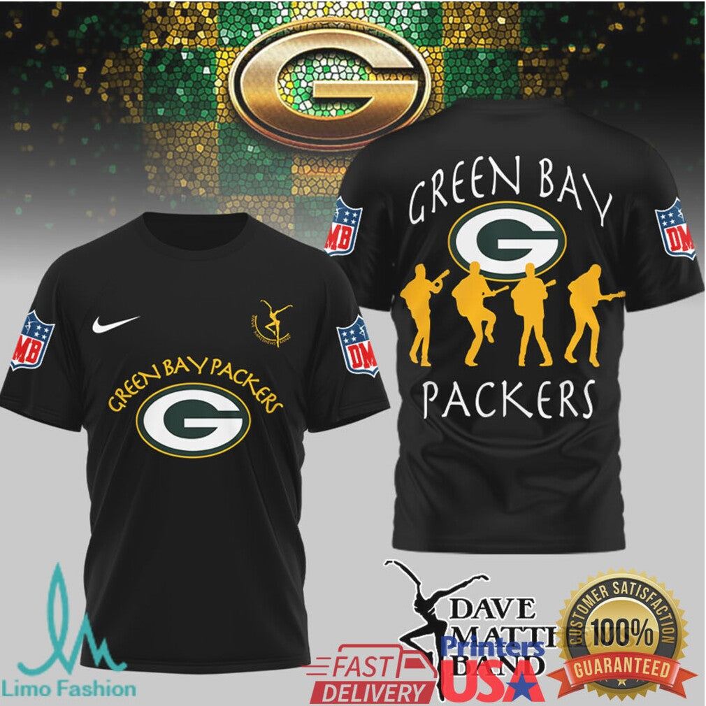 Dave Matthews Band x Green Bay Packers Fan T Shirt - Limotees LLC