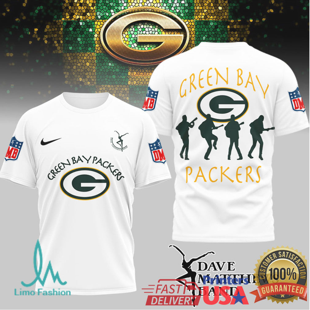Dave Matthews Band x Green Bay Packers Fan T Shirt - Limotees LLC