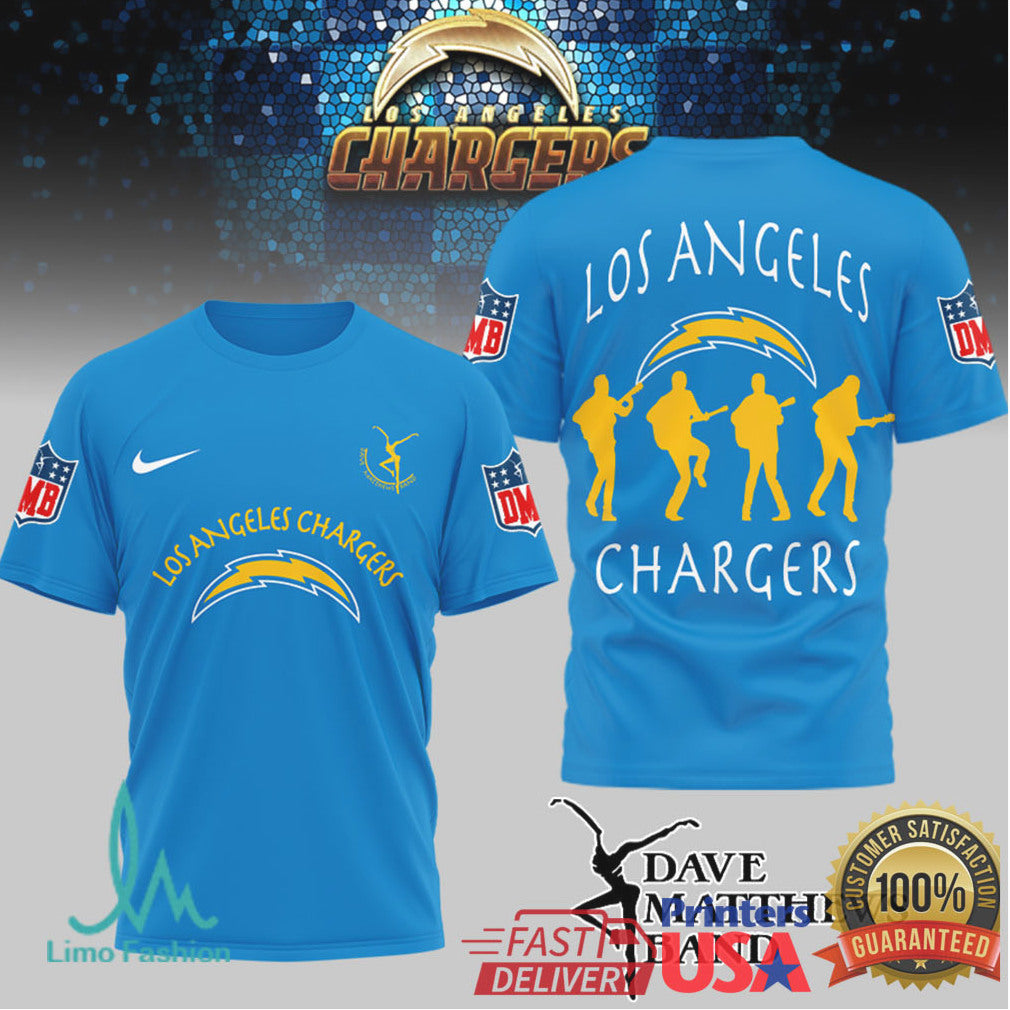 Dave Matthews Band x Los Angeles Chargers Fan T Shirt - Limotees LLC