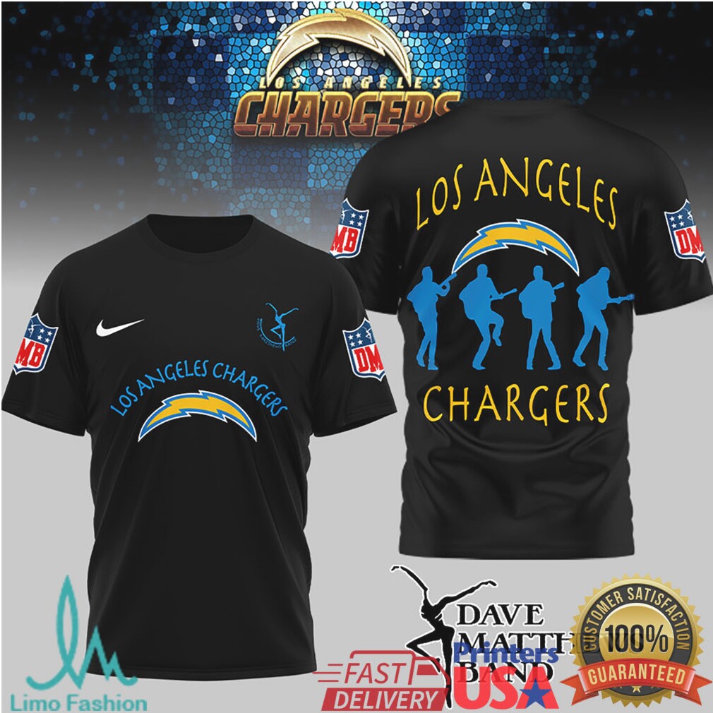 Dave Matthews Band x Los Angeles Chargers Fan T Shirt - Limotees LLC