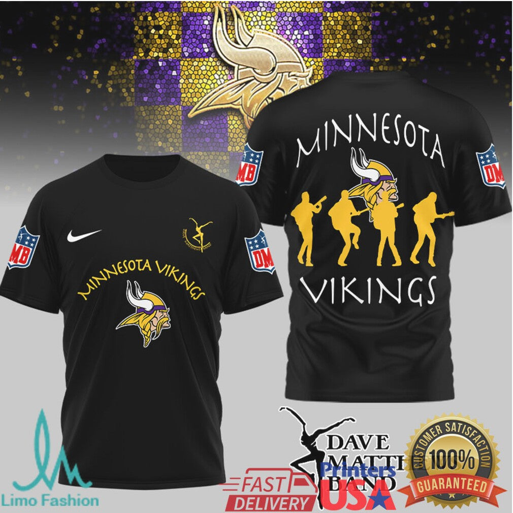 Dave Matthews Band x Minnesota Vikings Fan T Shirt - Limotees LLC
