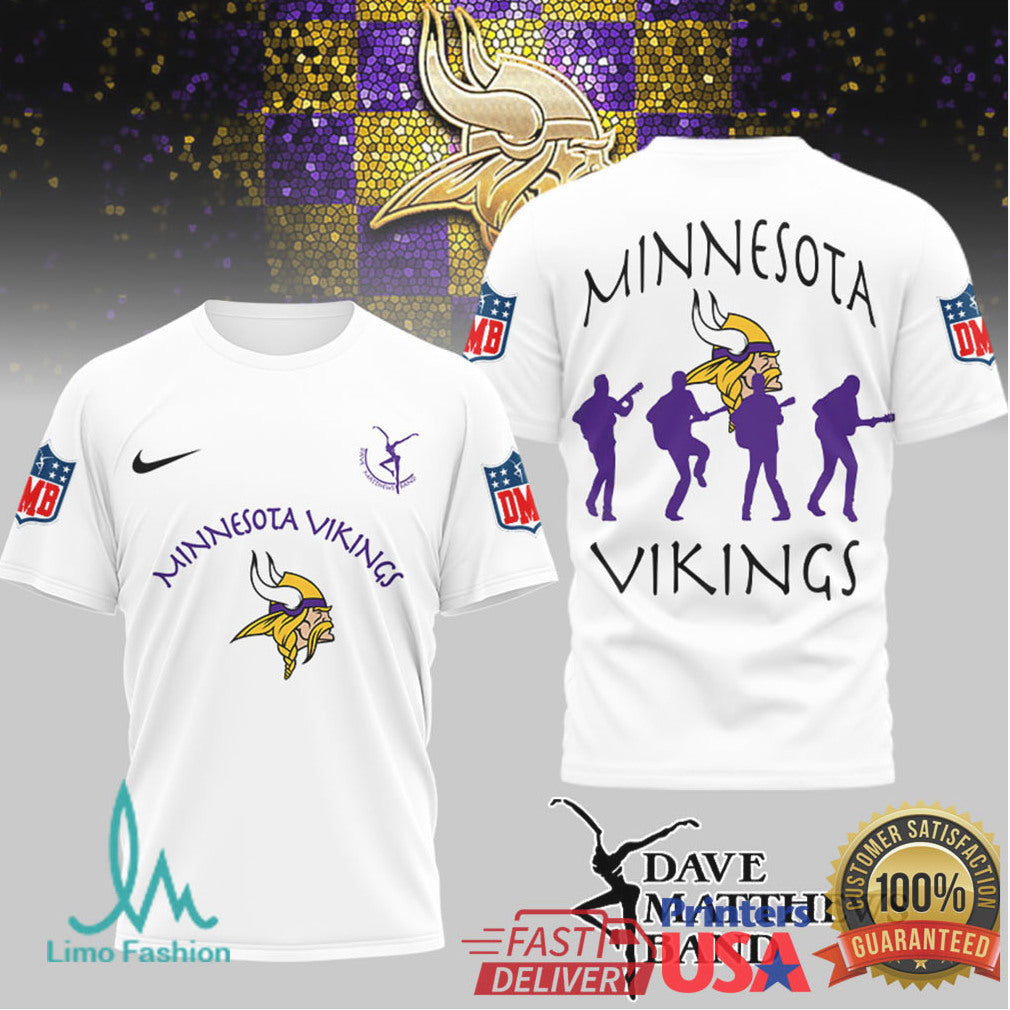 Dave Matthews Band x Minnesota Vikings Fan T Shirt - Limotees LLC