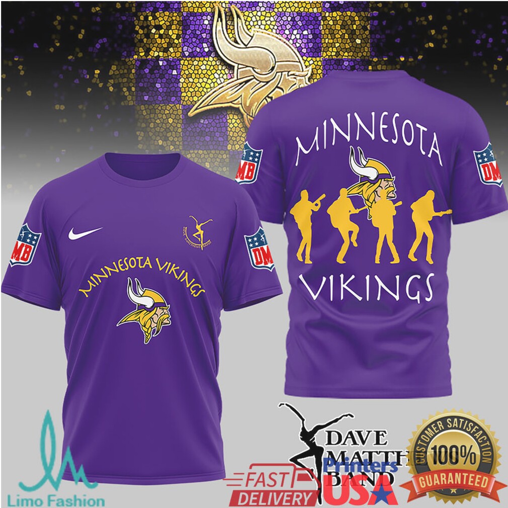 Dave Matthews Band x Minnesota Vikings Fan T Shirt - Limotees LLC