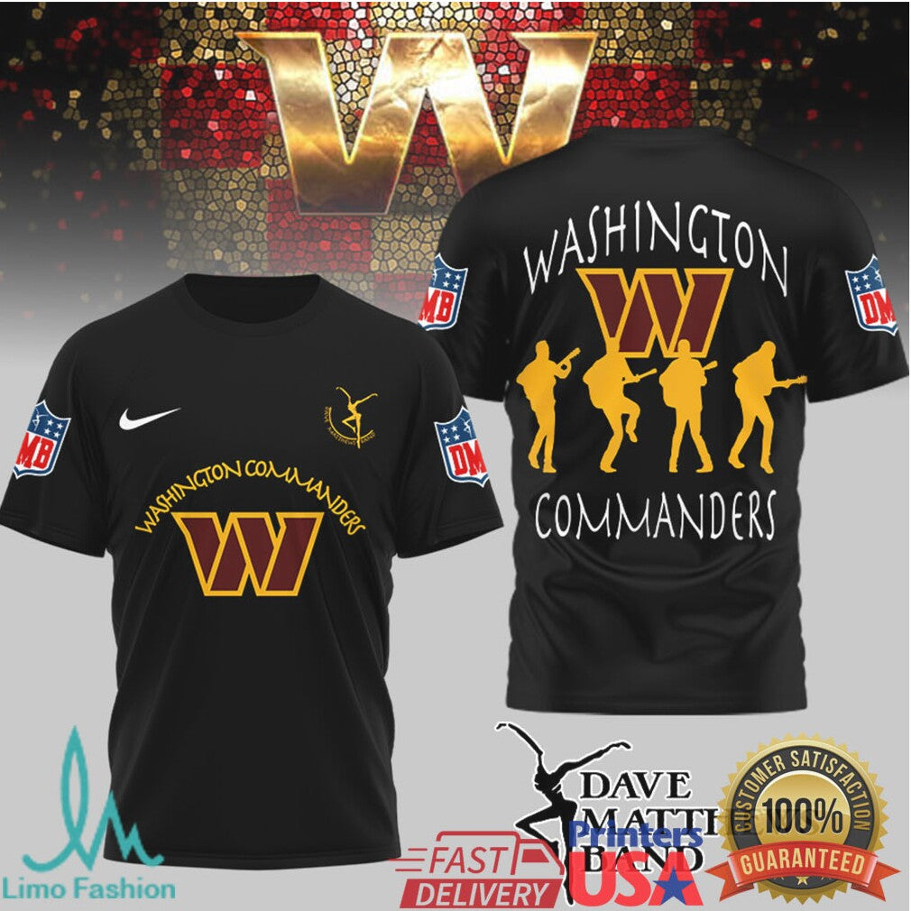 Dave Matthews Band x Washington Commanders Fan T Shirt - Limotees LLC