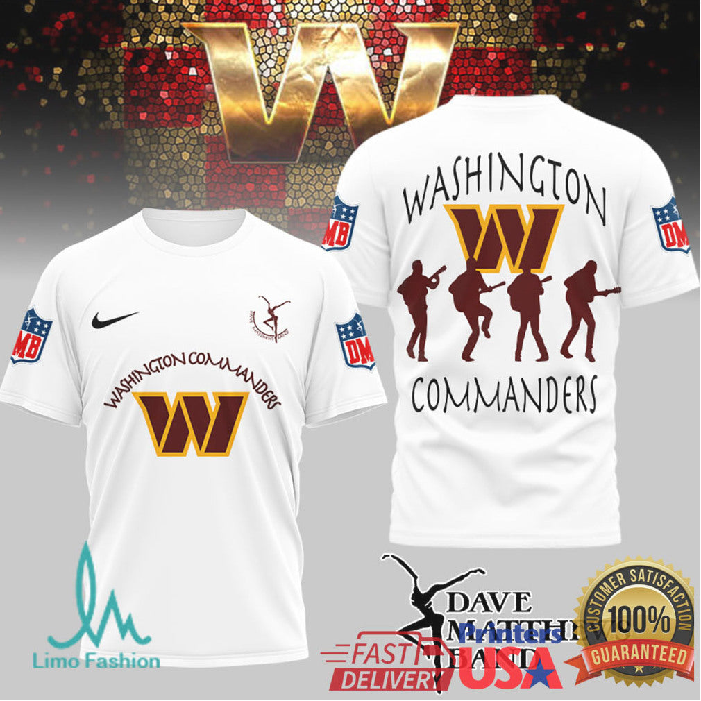 Dave Matthews Band x Washington Commanders Fan T Shirt - Limotees LLC
