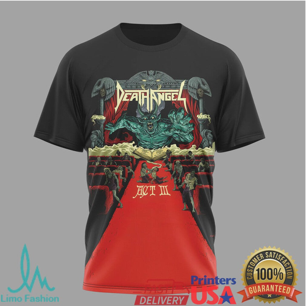 Death Angel Act III US Tour 2026 Thrash Metal Band T Shirt - Limotees LLC