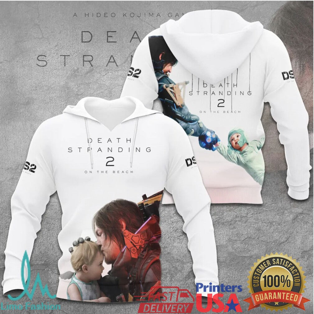 Death Stranding 2 On The Beach Hideo Kojima Game Sam Bridges White T Shirt - Limotees LLC