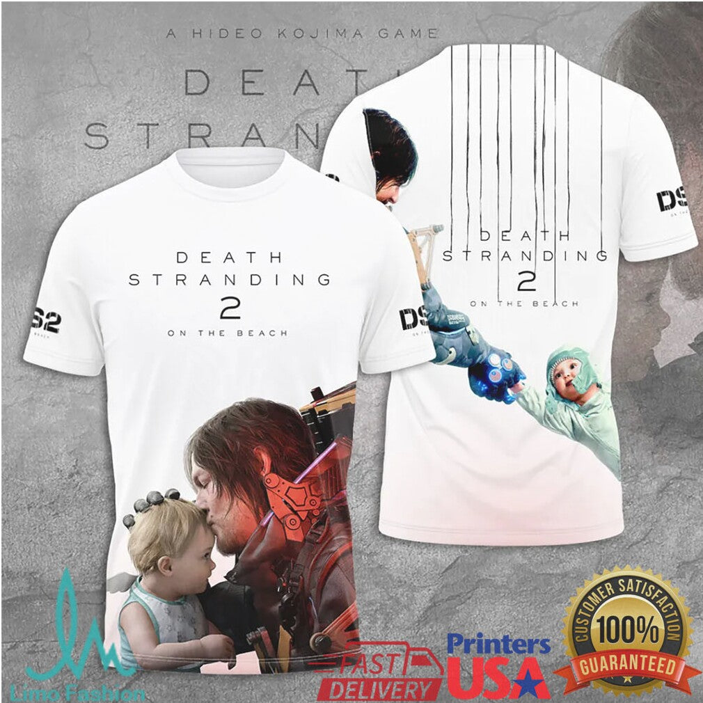 Death Stranding 2 On The Beach Hideo Kojima Game Sam Bridges White T Shirt - Limotees LLC