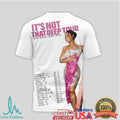 Demi Lovato It's Not That Deep Tour 2024 White Graphic T Shirt - Limotees LLC