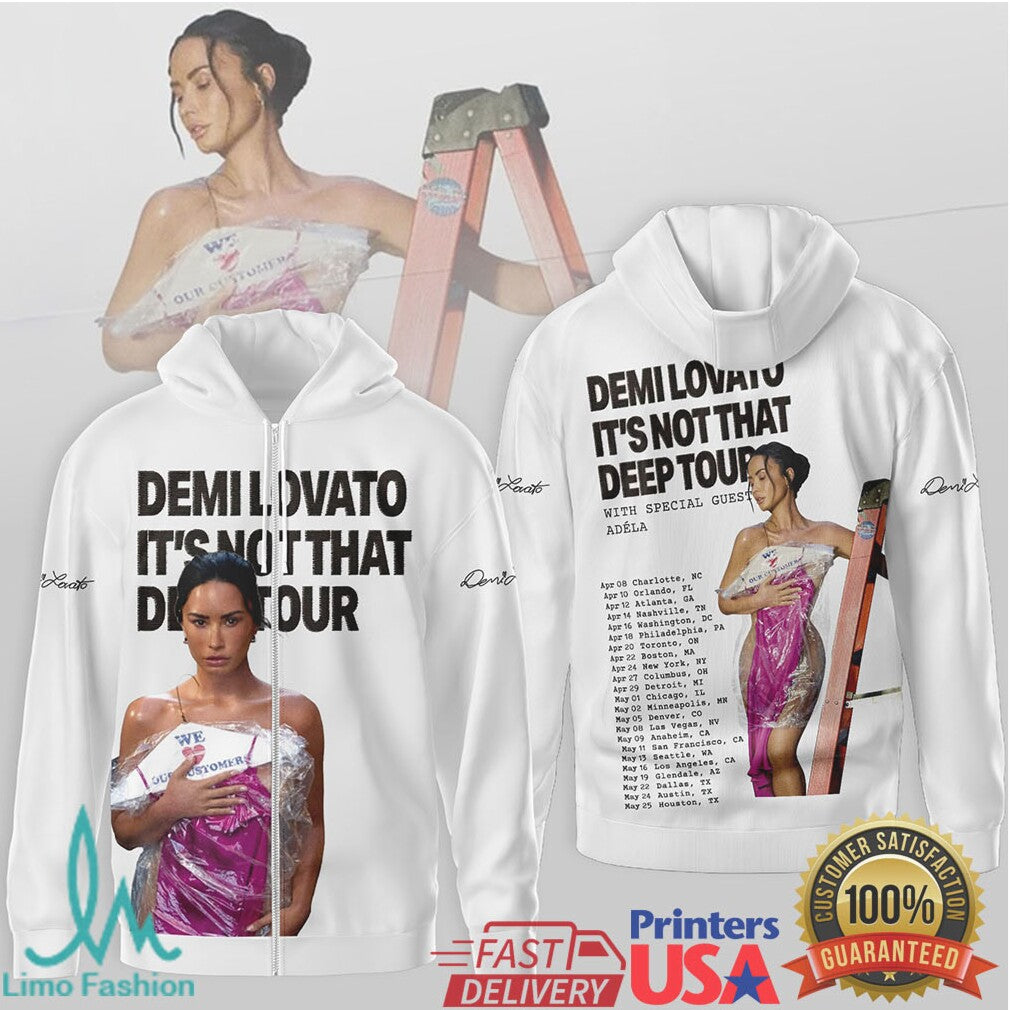 Demi Lovato It's Not That Deep Tour 2025 Concert t shirt & Tee - Limotees LLC