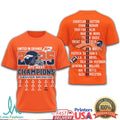 Denver Broncos 2025 AFC West Champions United In Orange Roster Tee - Limotees LLC